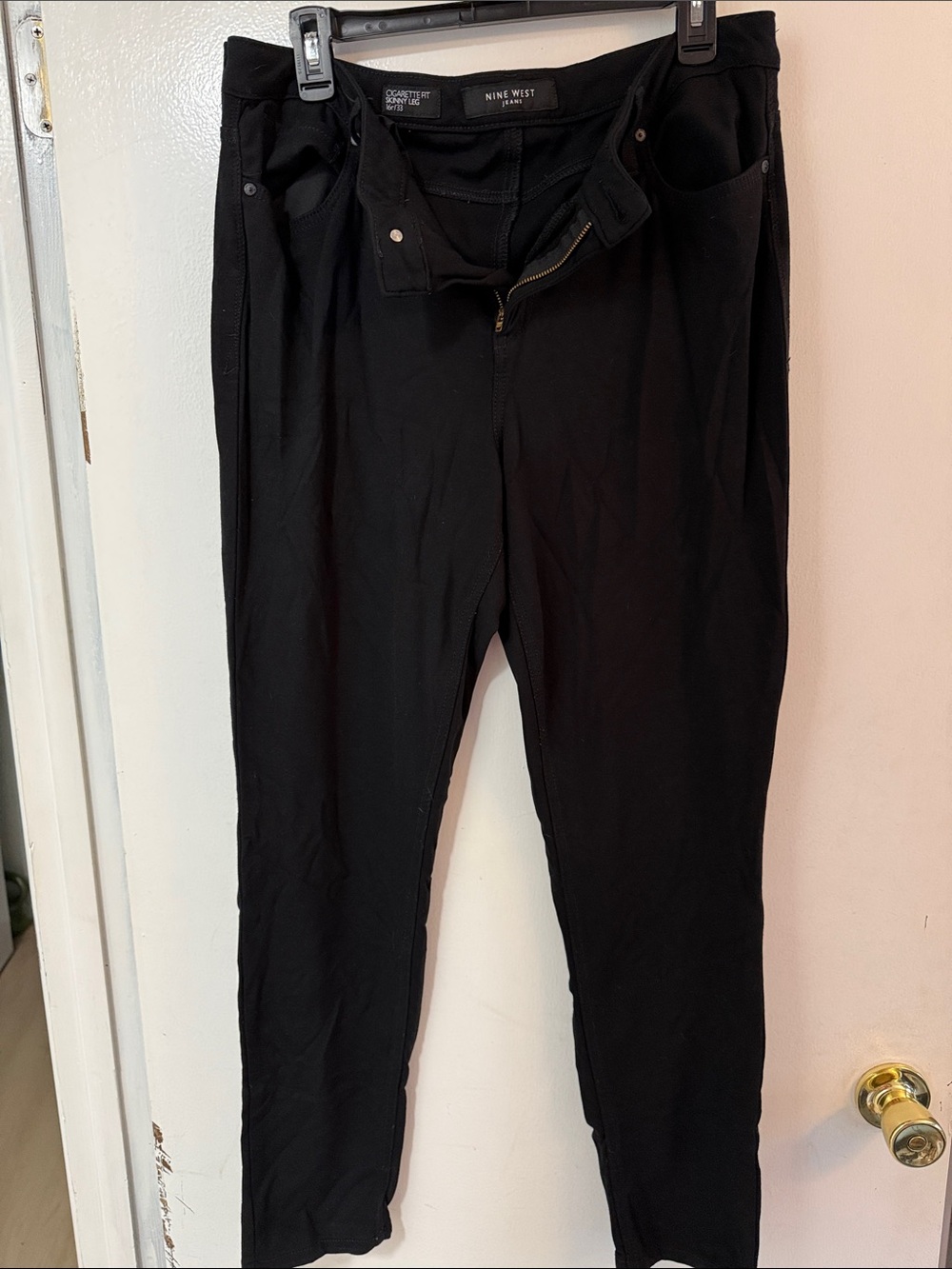 Nine West Black Slim Ponte Skinny Pants